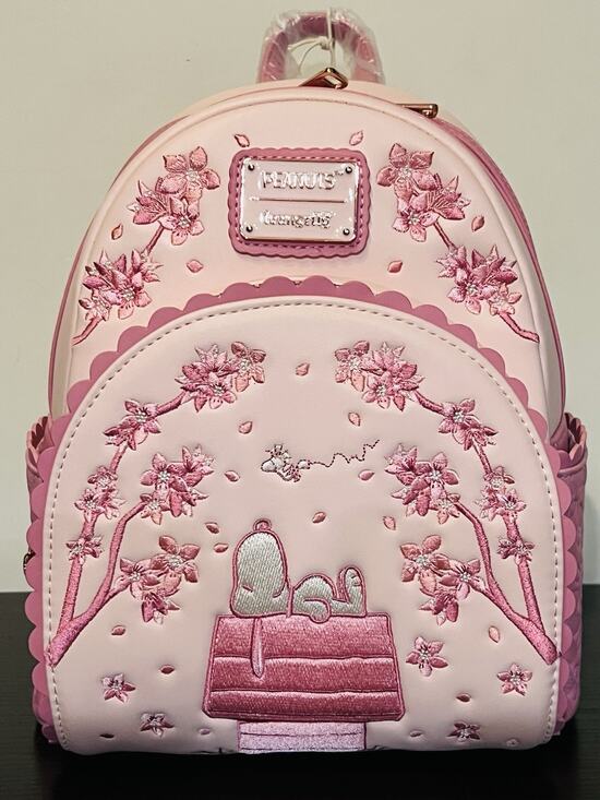 Loungefly Handbags - Loungefly Peanuts Snoopy Cherry Blossom Mini Backpack